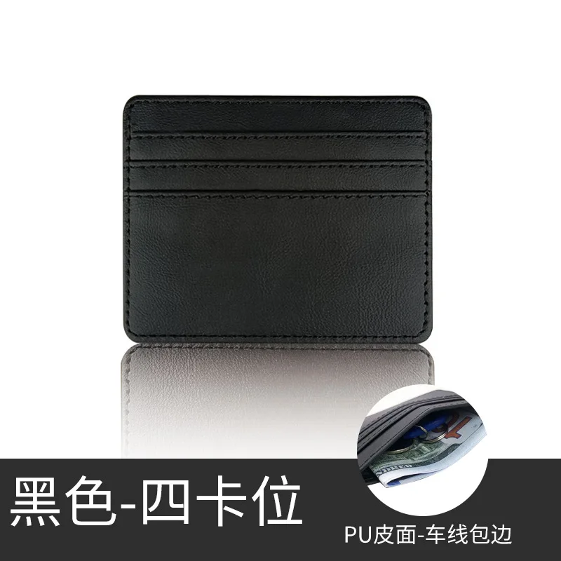 Genuine Leather Bag Woven Men's Ultra-Thin Wallet Mini Multi Card Slot  Business Card Holder Women's Fashion Simple Luxury Brand - AliExpress