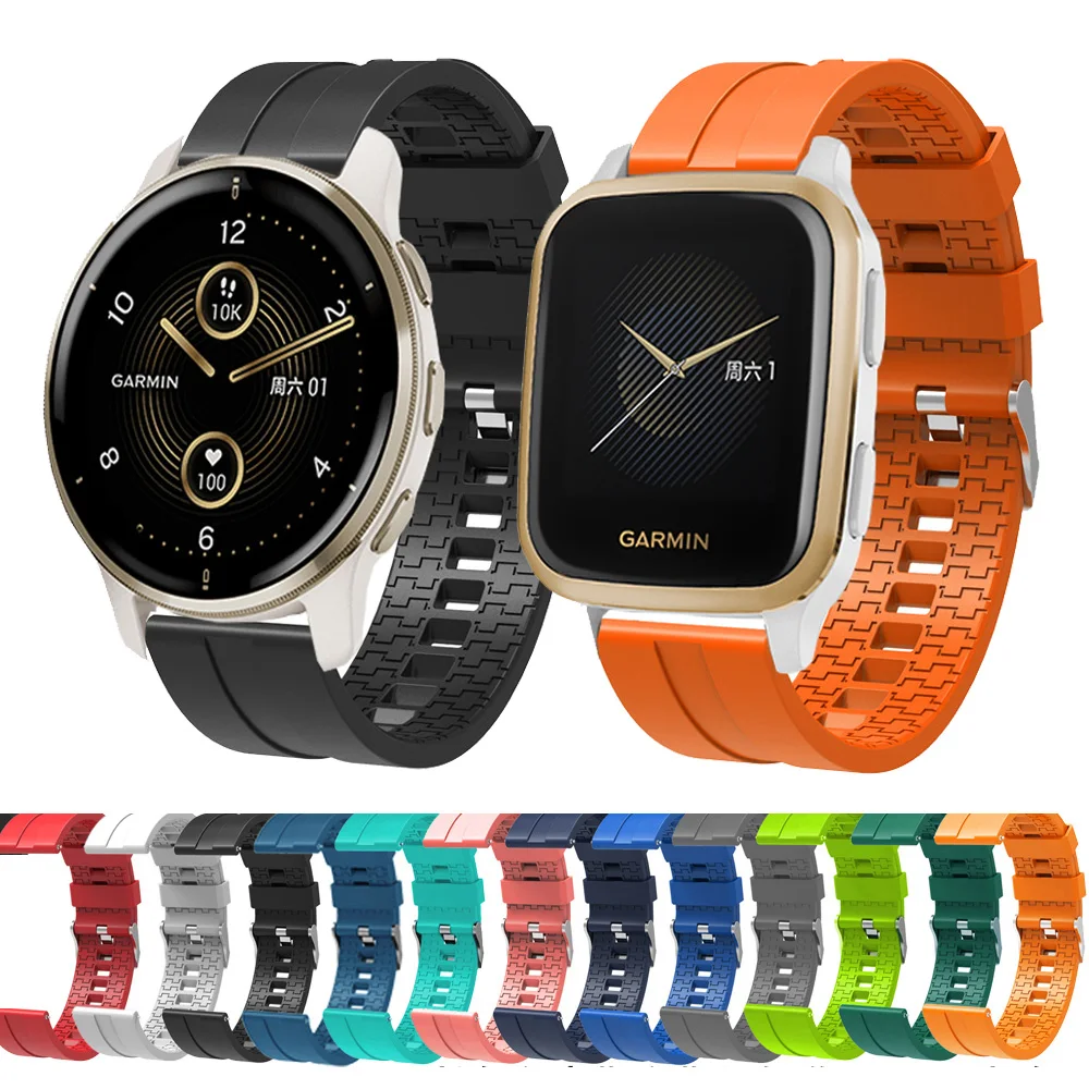 Cinturino In Silicone 22Mm 20Mm Per Cinturino Sportivo Garmin Venu 2 Plus Per Cinturino Garmin Venu 2 Sq/Vivoactive 3 4/Forerunner 245