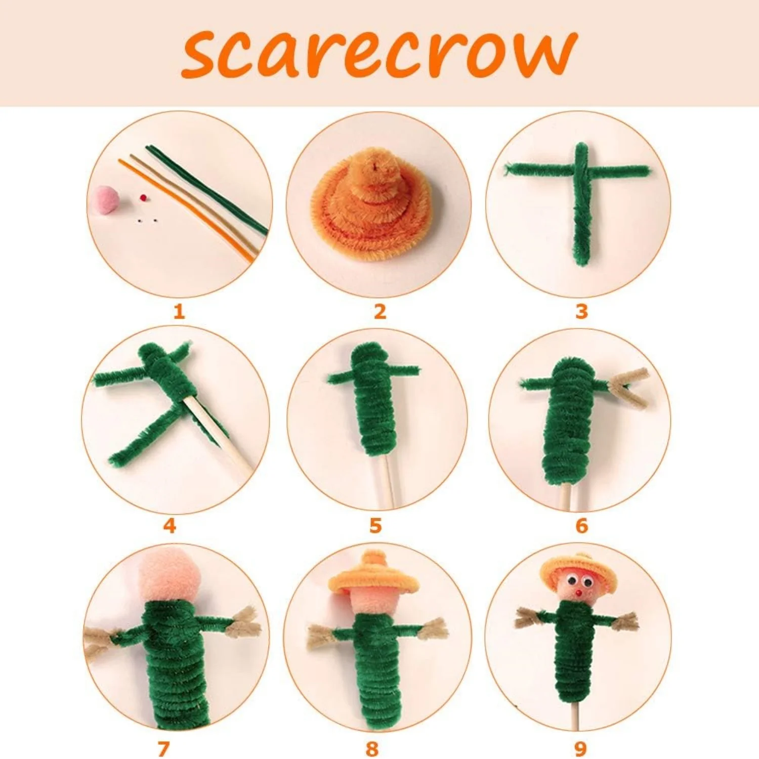 100/200/300 Pieces Green Pipe Cleaners Christmas Craft Pipe Cleaners Chenille Stem Bulk