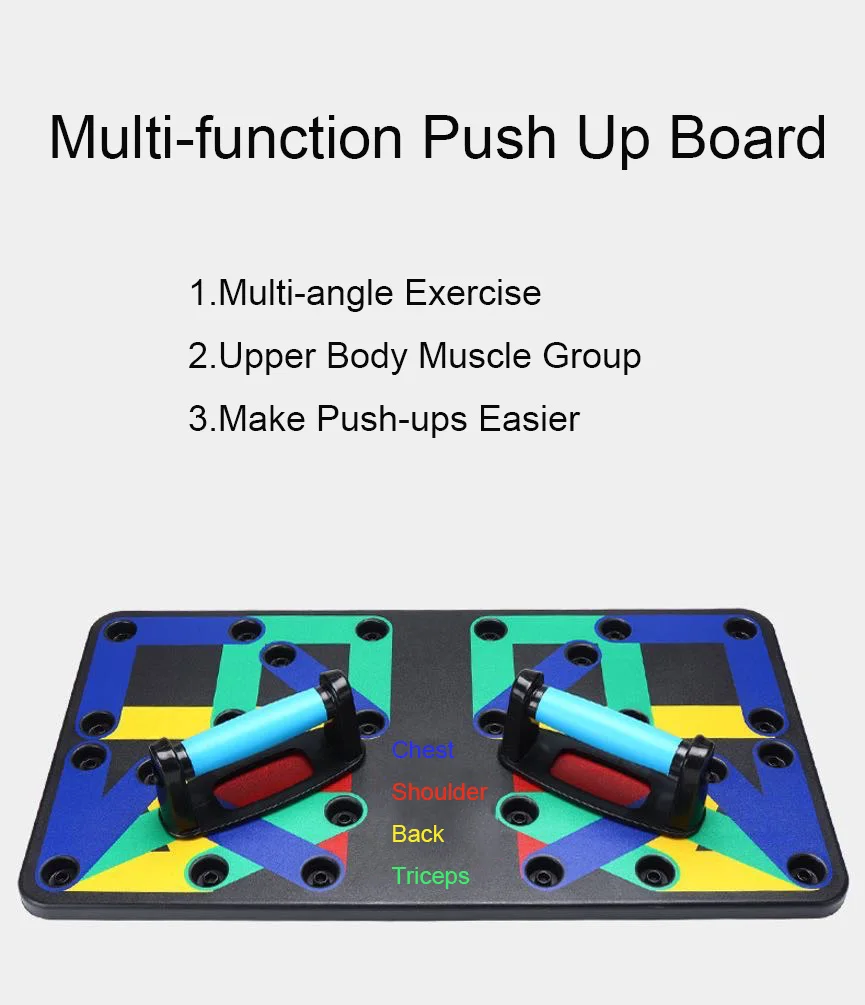 Hot Sale Multifountional Body Building Detachable Exercise Workout Portable Fitness Push-up Board