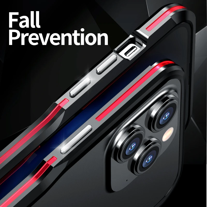 Luxury Protective Metal Frame For iPhone 11 12 13 14 Pro Max Shockproof Armor Plus mini Premium Aluminum Alloy X XS XR 7 8