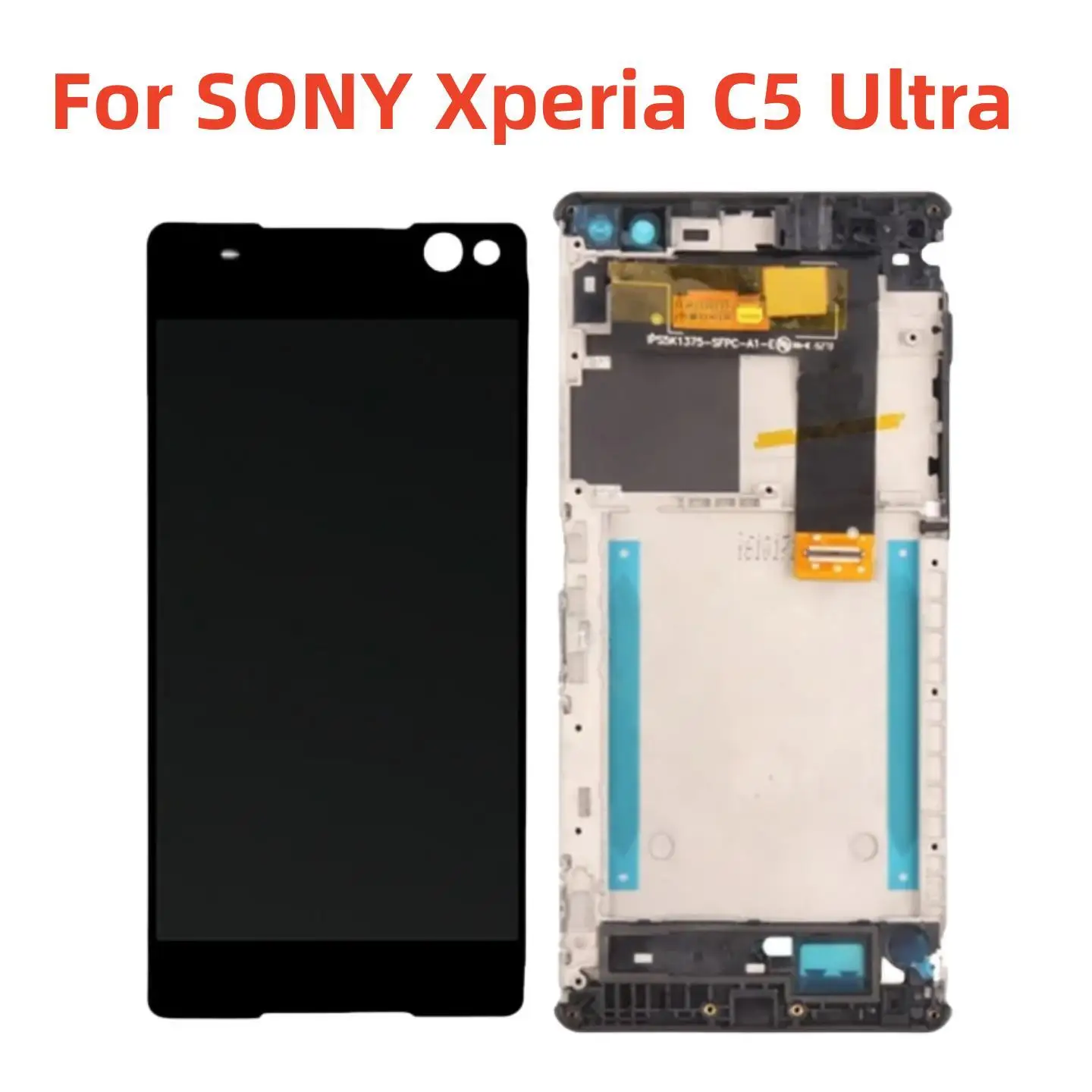 

Оригинальный дисплей 6,0 дюйма для SONY Xperia C5 Ultra E5506 E5533 E5563 E5553, ЖК-экран + рамка, дисплей с дигитайзером в сборе, замена