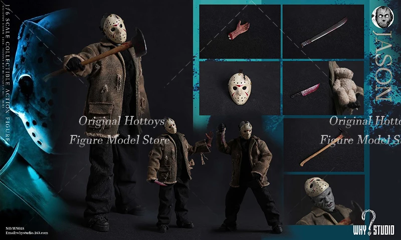 WHY STUDIO WS018/WS019 1/6 Scale Male Soldier Killer Freddy Mask