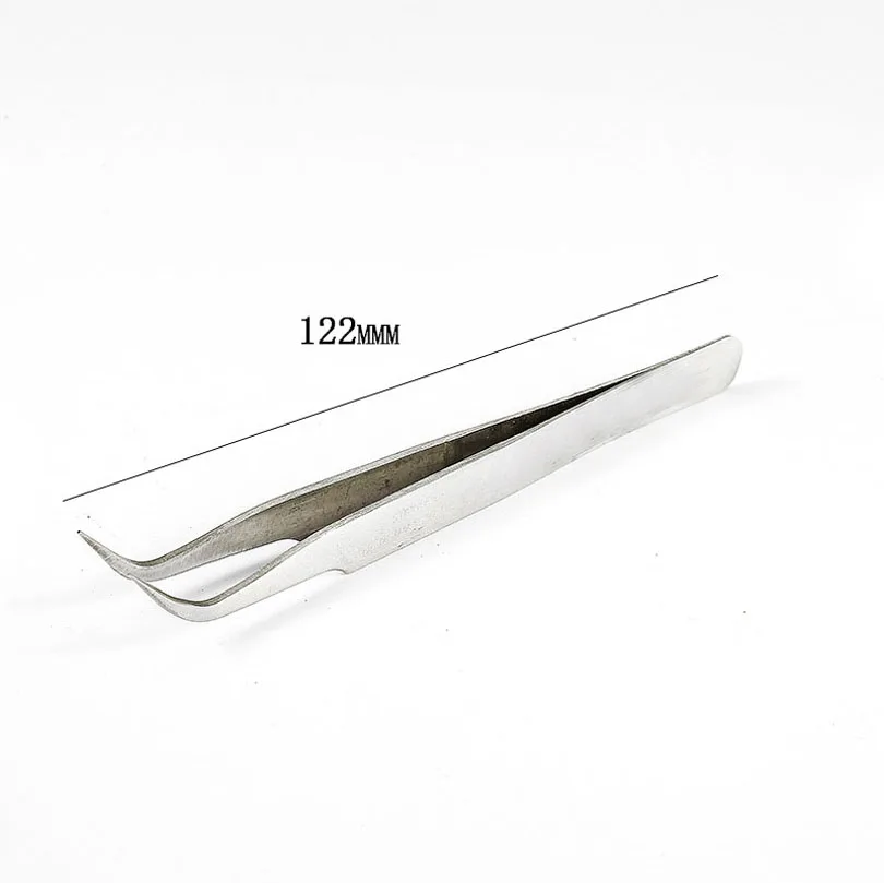 Stainless Steel Tweezers TS-12 +TS-15 Curved Elbow head Tip +Straight head Tweezer Repair Hand Tools Set anti static tweezers set