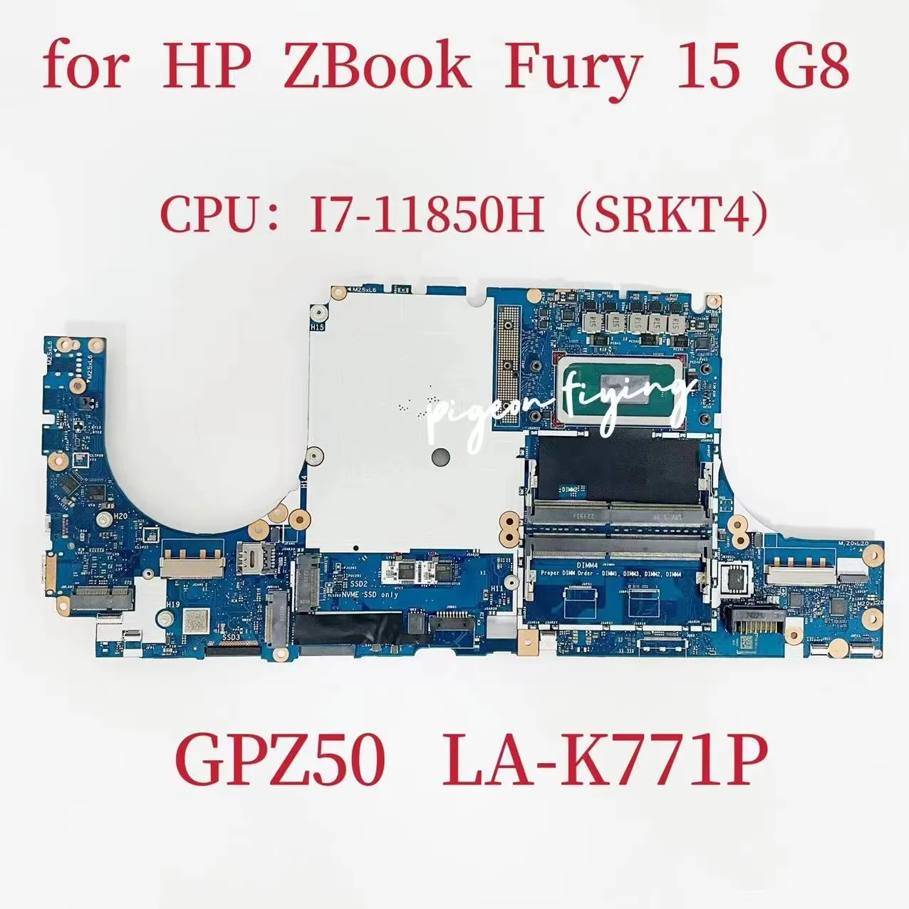 M87578-601 For HP Zbook Fury 15 G8 GPZ50 LA-K771P Laptop