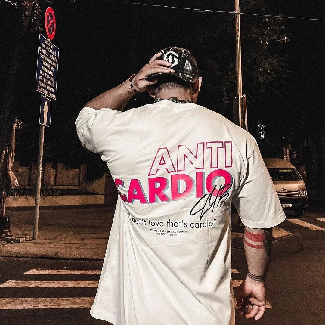 

2023 Men's Clothing Fitness Fitness T-shirt Fashion Casual Street Wear Loose Fit Exercise Half Sleeve