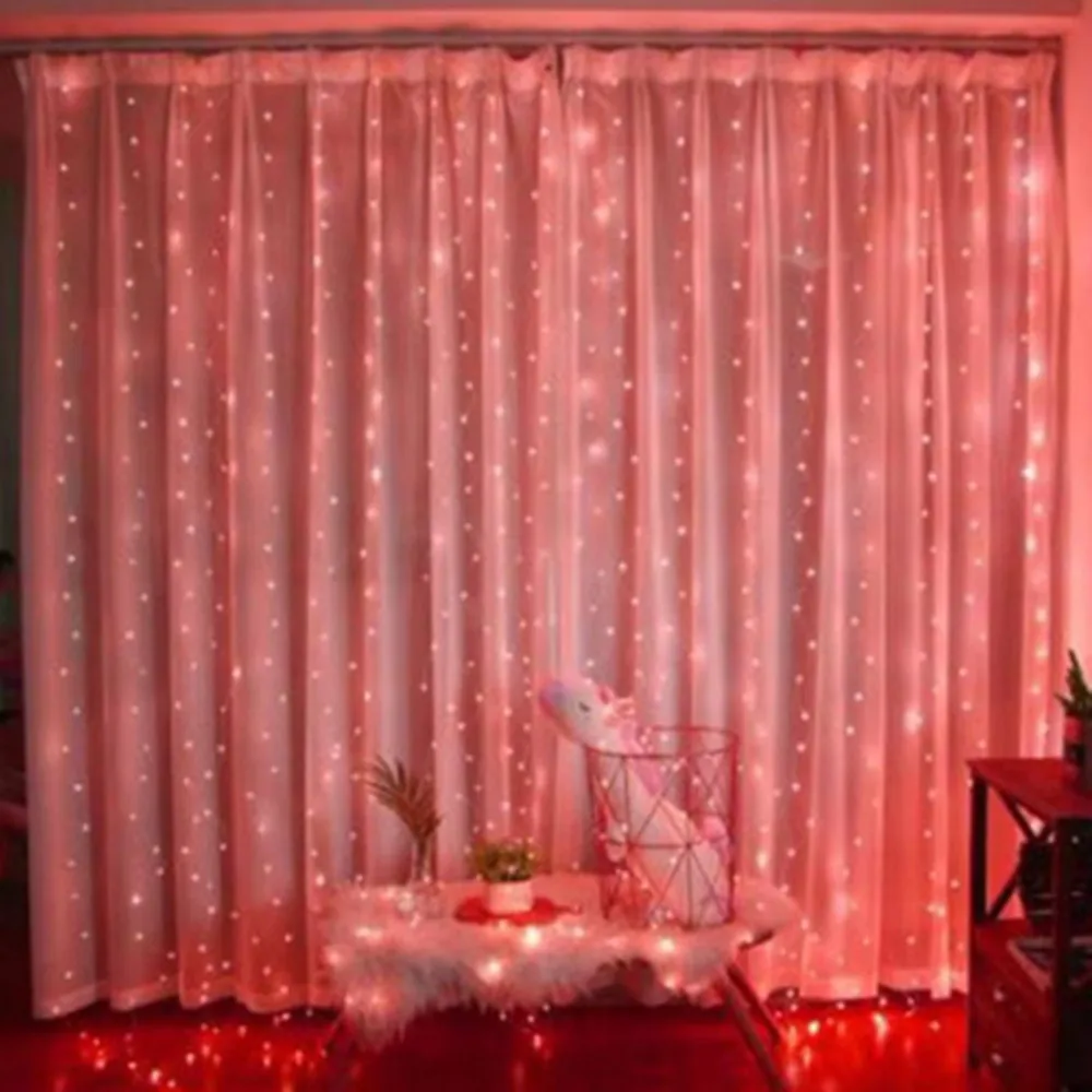 LED Curtain Fairy String Lights for Festive and Home Decor