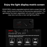 ASUS ROG9 Pro AI Gaming Phone Optical Display Matrix Screen Samsung 185Hz High Brush SoC Mid-Architecture Snapdragon 8 4