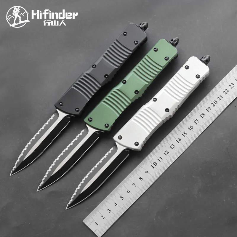 

Новинка, лезвие Hifinder M390, алюминиевая ручка 7075 для выживания, повседневного использования, кемпинга, охоты, улицы, кухонный инструмент, ключ, универсальный нож