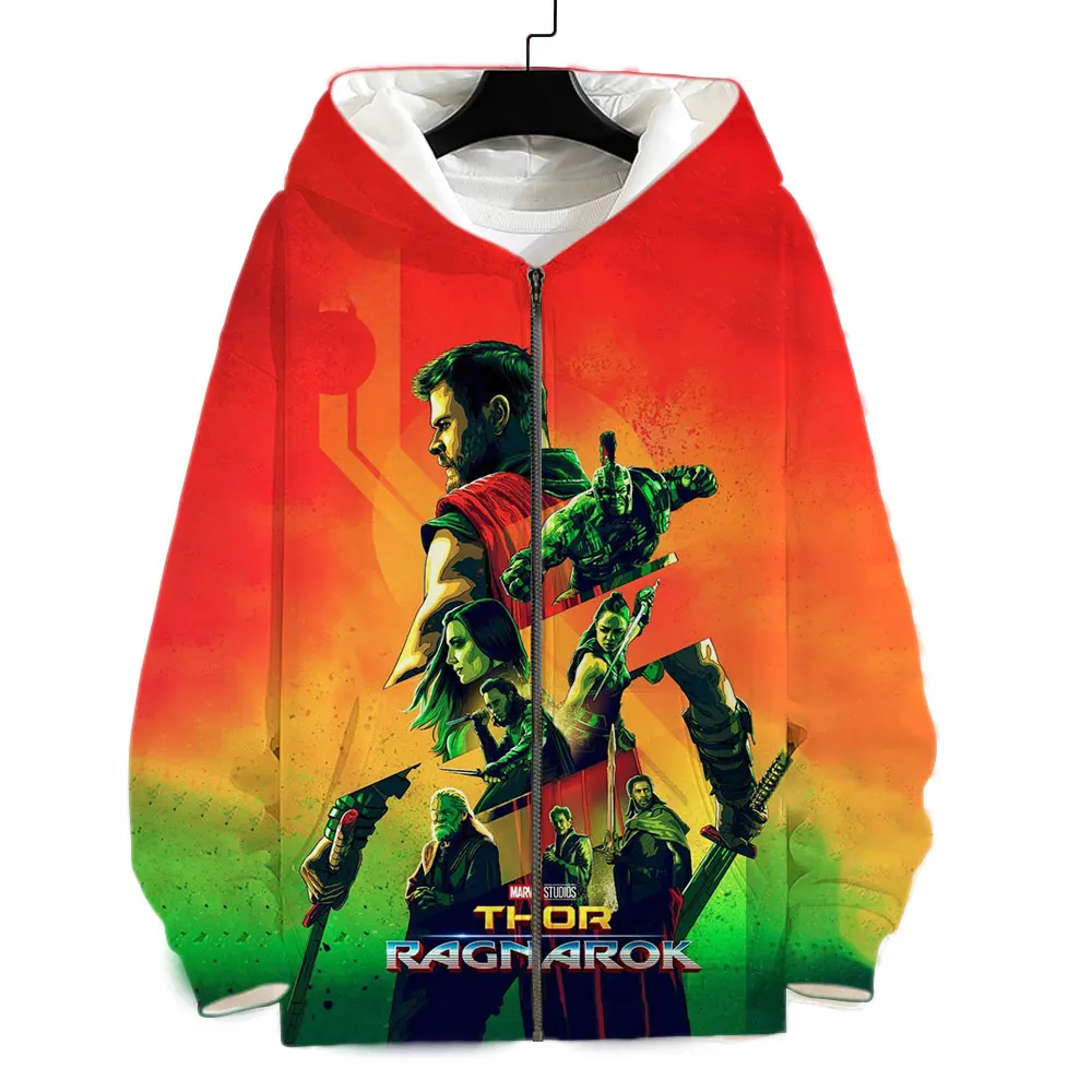 Zip Up Hoodie For Men Marvel Thor 3D Print Cool Male Oversized Sweatshirts  Long Sleeve Spring Male Clothing Jackets - AliExpress