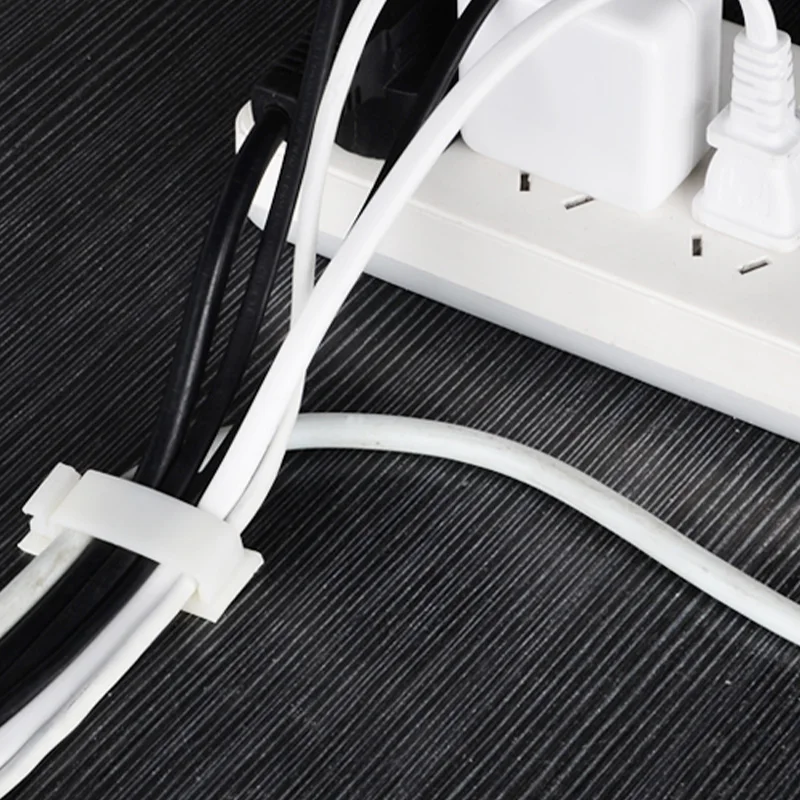 10 Pcs Cable Organizer USB Winder Desktop Tidy Clips Management Wire Holder for Mouse Headphone Under Desk Cable Management Tray 3