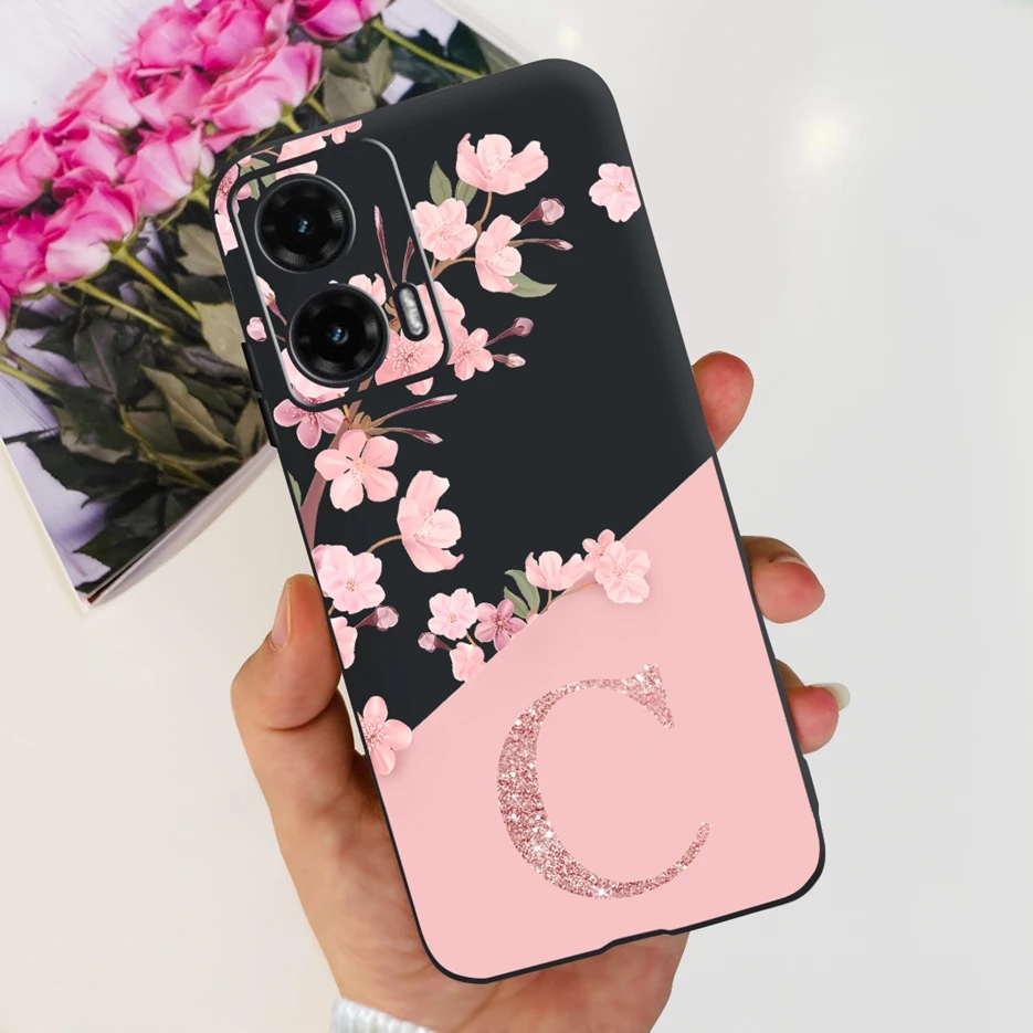 Stylish Couple Letters Soft TPU Shockproof Phone Case