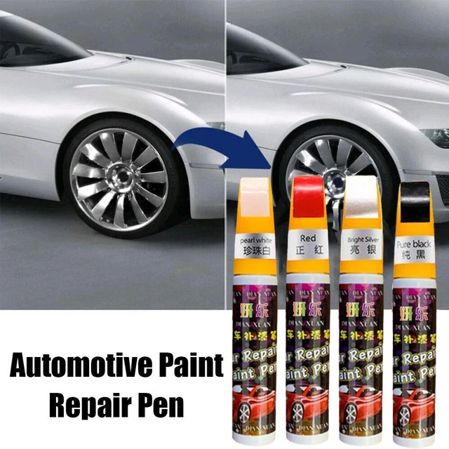 WHITE Leather Paint Touch Up Pen 15ml for scratches scuffs bags