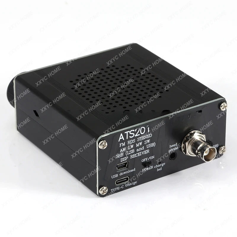 

New ATS-20+ Plus ATS20 V2 SI4732 Radio Receiver FM AM (MW & SW) SSB (LSB & USB) with battery + Antenna + Speaker + Case