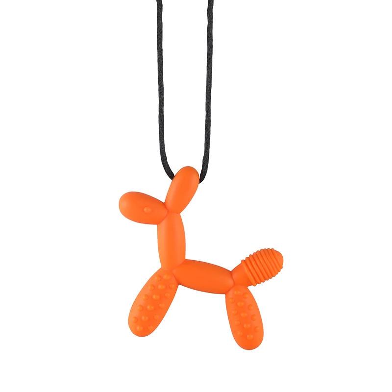 Baby Teethers Doggy Shape Teething Pendant Food Grade Puppy Dog Sensory Toy for Toddler Kids Chew teething toys silicone teething toys baby teething toys silicone teether