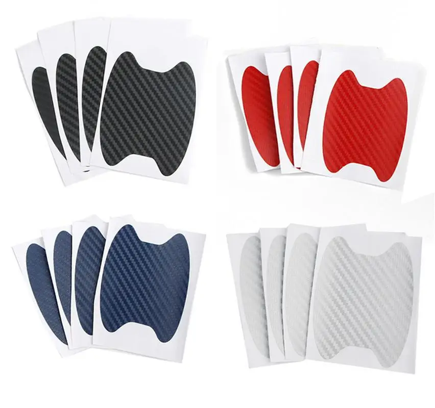 

4 Pcs/set Car Door Handle Sticker Protective Film Anti-scratch Handle Sticker
