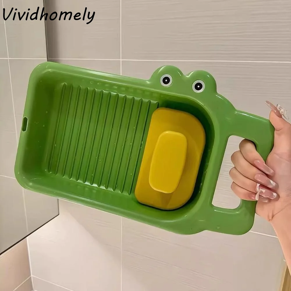 Asse da bucato in plastica integrata antiscivolo, spessa, con disegno a coccodrillo, appendibile, graziosa.