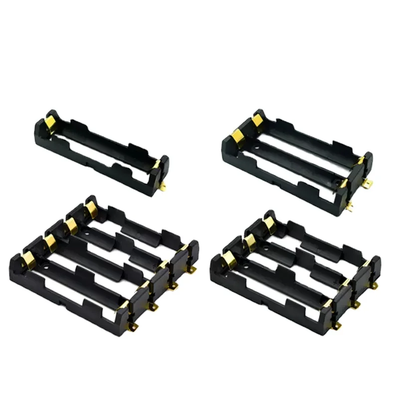 1x2x3x4x 18650 SMT Battery Holder 18650 SMD Battery Box Storage Case Container Power Bank Bronze Pins Rechargeable SMT