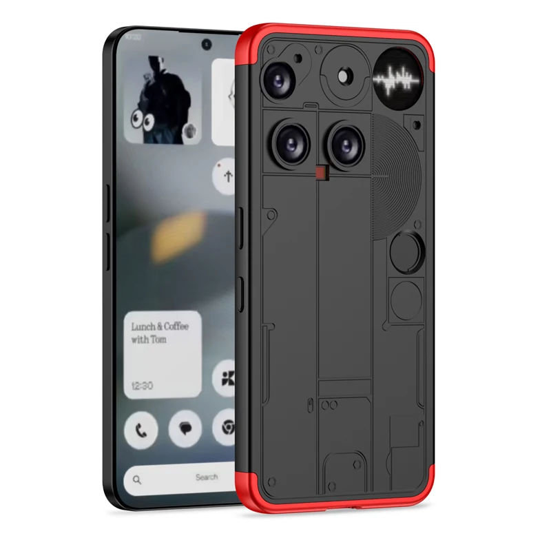 GKK Hard PC Shockproof 360 Full Protection Three-Stage Combination Phone Case