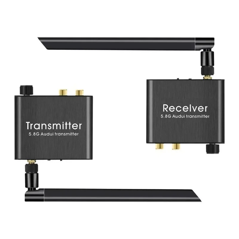 디지털 무선 오디오 송신기 및 수신기 50M 2.4G 무선 오디오 어댑터(3.5mm ..