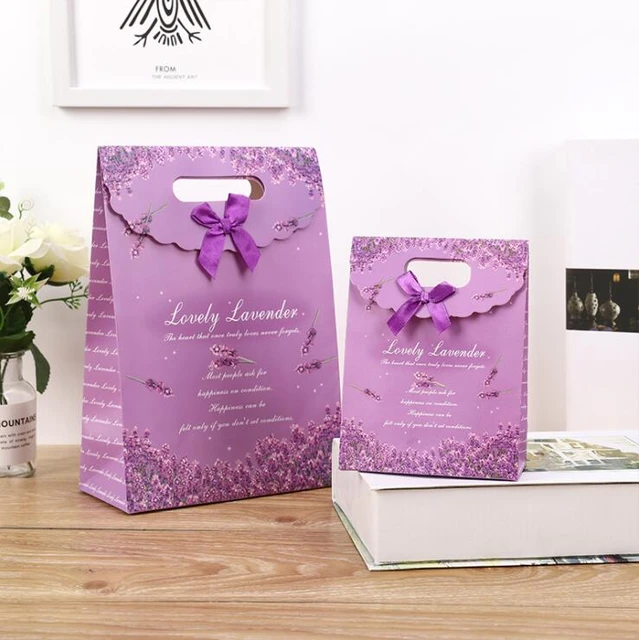 Purple Gift Bags & Favor Boxes