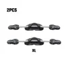 2x Black Dive Into Adventure With High-Performance Stainless Steel Diving Fins Shoelace Straps Spring Scuba Heel black S 6