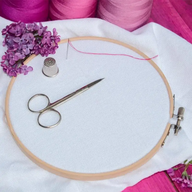 1pcs Bamboo Embroidery Hoops Frame Set Bamboo Embroidery Hoop Rings For DIY Cross sew Needle Craft Tool Cross sew Hoops