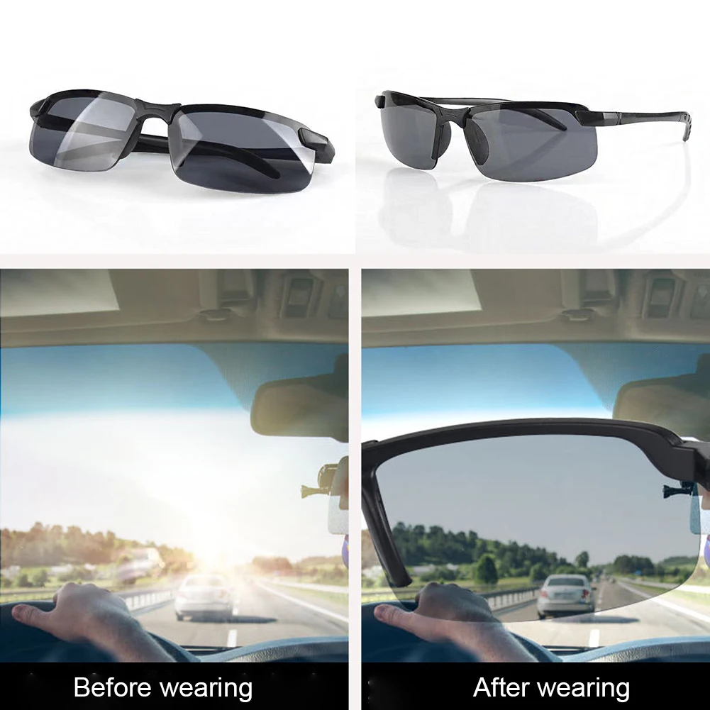 Day Night Car Vision Driver's Eyewear Anti-Glare Night Vision Driver Goggles Driving Enhanced Light Glasses