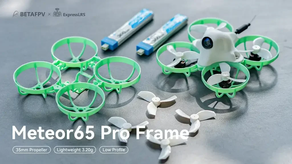 Cadre Drone FPV 66mm Meteor65 Pro 3.2g PP Sans Balais 1S