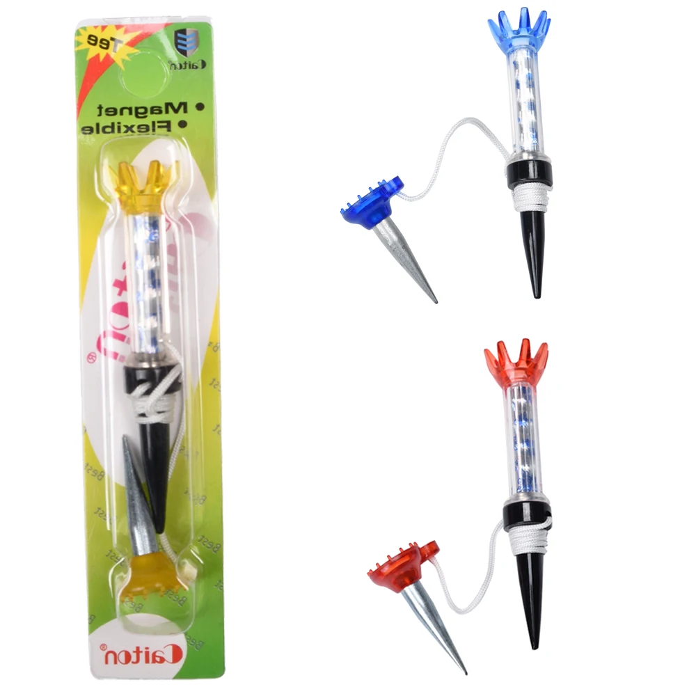 1PCS 80mm Golf Tees Golf Training Ball Tee With Package Magnetic Step Down Ball Holder Tee Golf Outdoor Golf Accessories