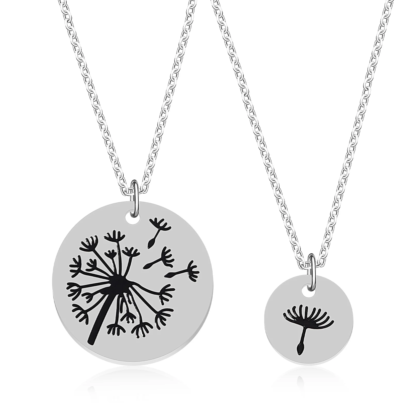 

Necklace Keepsake Jewelry Clavicle Chain Women Pendant Dandelion Necklaces for Mother Daughter Choker