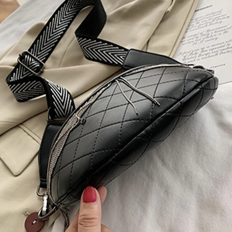 Luxury Woman Chest Bag Fashion Tassel Leather Large Capacity Crossbody Bags Chest Bag Women Waist Bag Casual Rivet Shoulder Bags