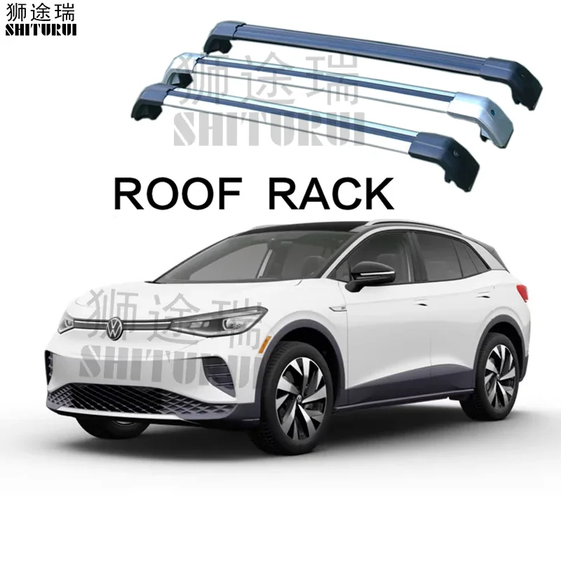 2Pcs Roof Bars for VOLKSWAGEN ID4/ID.4 X 20212024 Aluminum Alloy Side