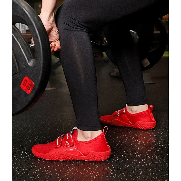 Description Picture 3 of itemDeadlift Shoes Weight Lifting Shoes for Men Women Weightlifting Squat Shoes Fitness Cross-Trainer Barefoot Gym Training Sneakers