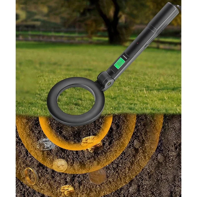 DM3005A Professional Metal LCD Detector Handheld Pinpointer Alarm High Sensitivity Scanner Security Checker Finder Durable