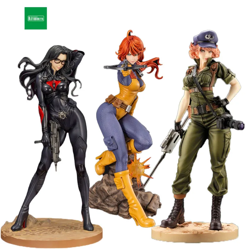 

Stock Original Kotobukiya G I Joe Bishoujo Series Scarlett Lady Jaye Rise of Cobra Action Anime Figure Model Toys Holiday Gifts