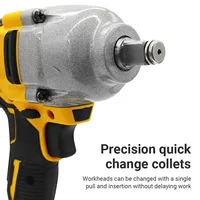 Dewalt DCF892 clé à chocs sans fil sans brosse à couple élevé 20V batterie outil électrique 812N.m clé dynamométrique Portable puissante 5