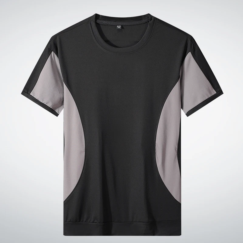2022 Summer New Men'S Quick Drying Sports Suit Youth Korean Handsome Trend Elastic Casual Short Sleeve Pants Two-Piece Set