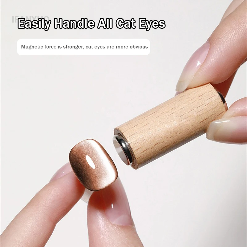 Magnetic Nail Pen 3.4x1.5cm Super Strong Magnet Stick Cylindrical Nail Art Cat Eye Gel Magnetic Pen for Gel Polish Cat Eye Nails Painting Manicure magnetic nail art tools cat eye nail tool magnetic nail tools