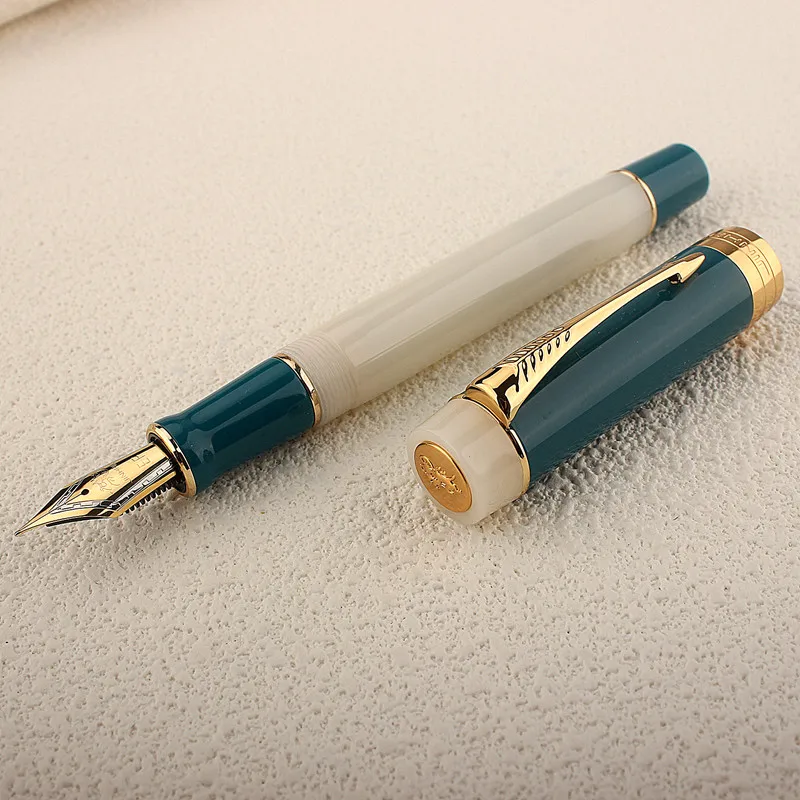 Jinhao 100 Resin Fountain Pen EF/F/M Extra Fine Nib Transparent Resin Office School Writing