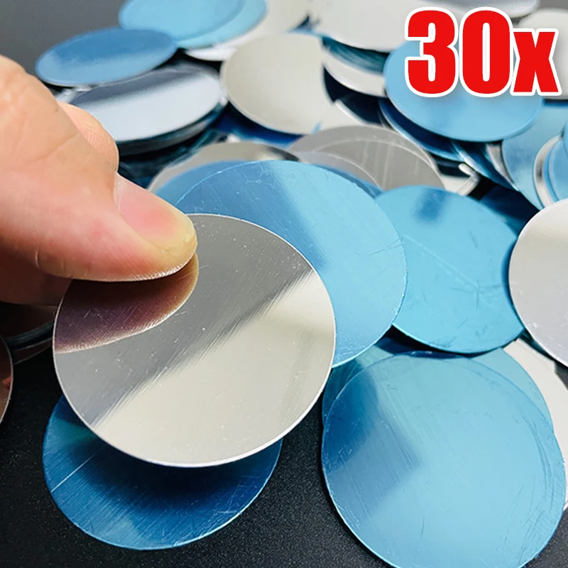 

1/30PCS Iron Sheets 30mm Universal Adhesive Magnetic Metal Round Plate Disk Phone Holder Stickers Patch Mobile Magnet Mount Car