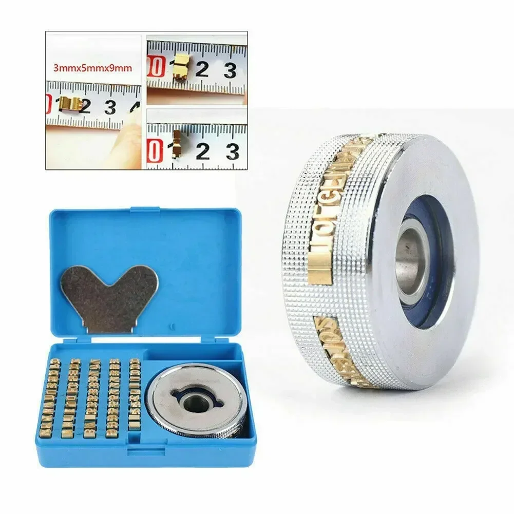 Embossing Printing Wheel Kit For FR-900/770 Sealer - 104 Copper Letters/Numbers With Iron Wheel