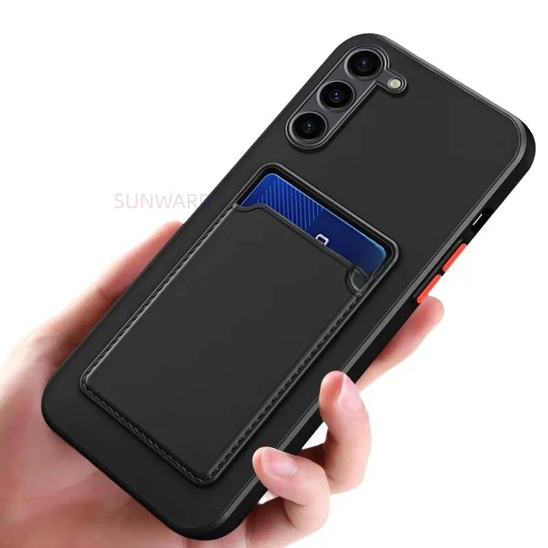 Premium Silicone Phone Case with Luxury Wallet Card Holder Slot