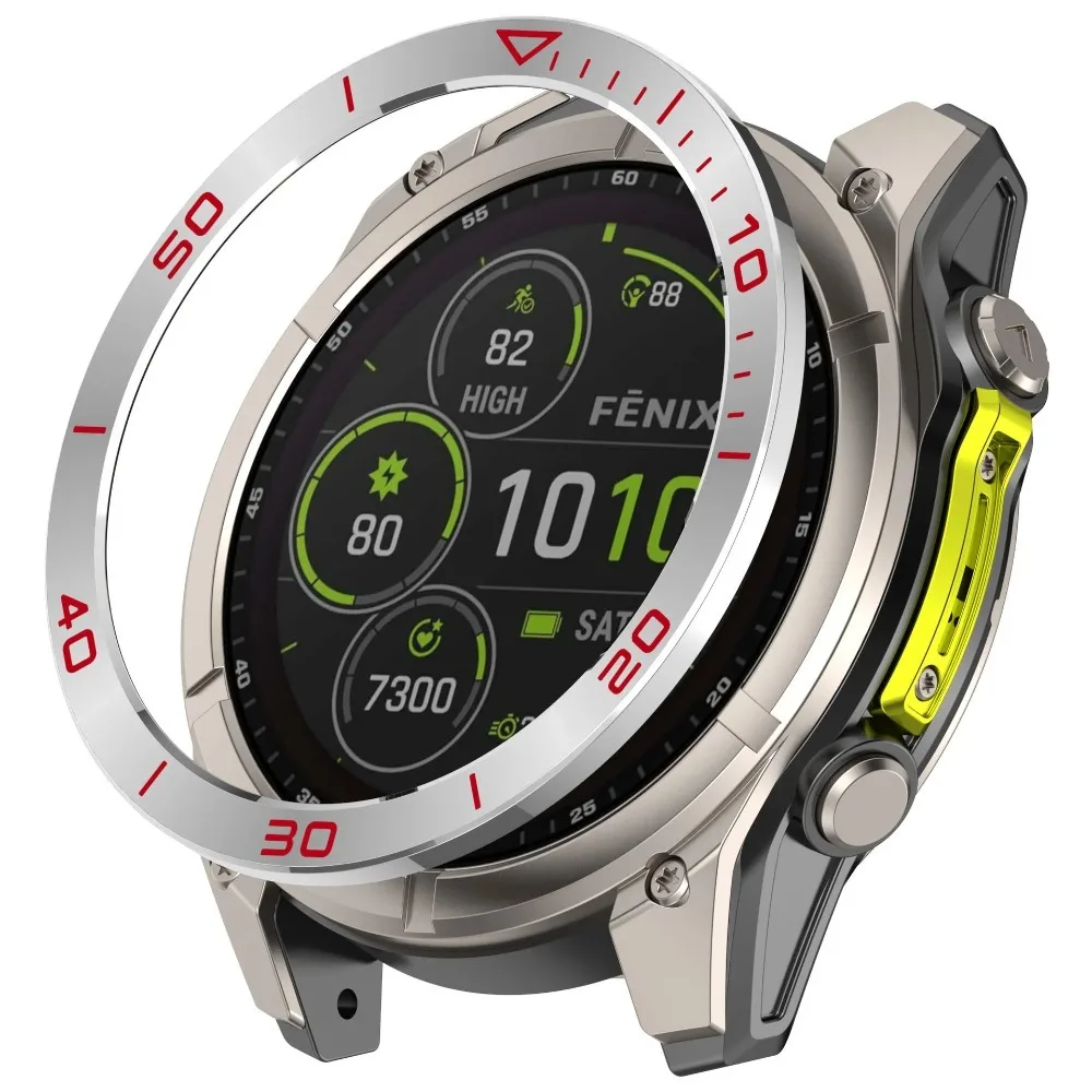 Elegant Stainless Steel Bezel Ring with Time/Speed Scale and Anti-Scratch Frame