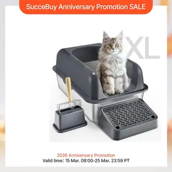 Stainless Steel Cat Litter Box 1