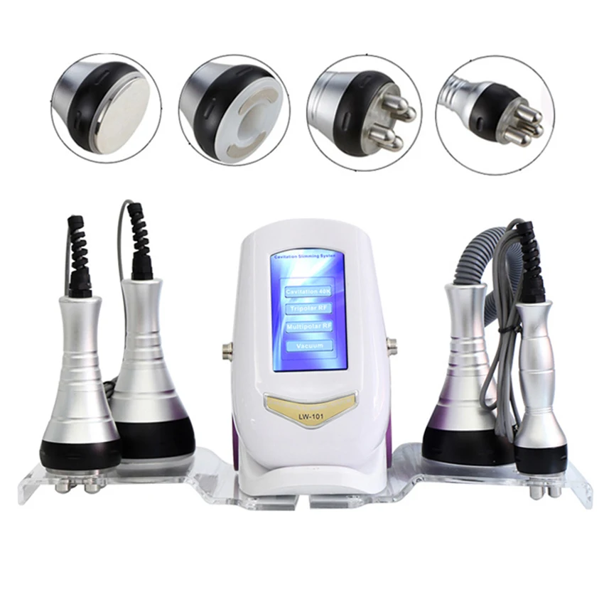 

4IN1 40K Cavitation Ultrasonic Bipolar RF Radio Frequency Multipolar Vacuum Body Slimming Fat Burning Weight Loss Machine