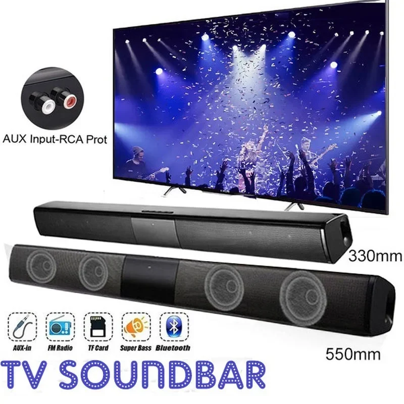 TV Sound Bar Home Theater Sound System Bluetooth Speaker Computer Speakers For TV Soundbar Box Subwoofer Radio Boom Box Column