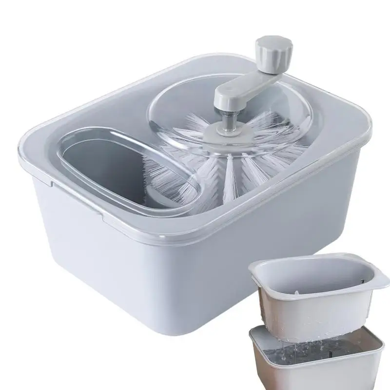 

Fruit Cleaning Device Fruit Washing Spinner Large Capacity Veggie Drainer Fruit Cleaning Basket For Washing Fruit And Vegetables