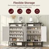 Shoe Storage Cabinet, Farmhouse Shoe Cabinet for Entryway, 6-Tier  Organizer, Narrow Hidden Freestanding Shoe Rack Cabinet 4