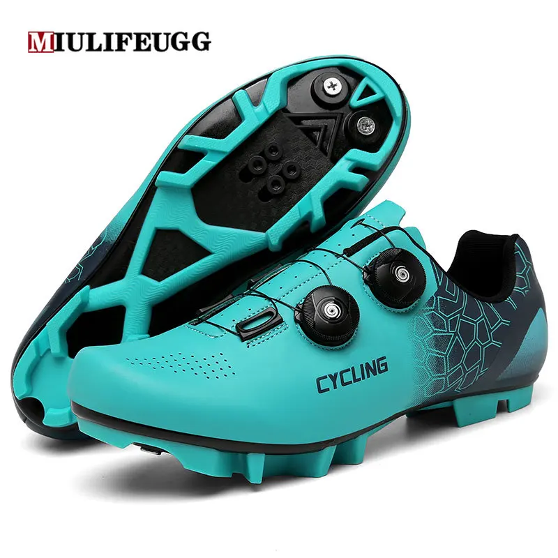 MIULIFEUGG Cycling MTB Shoes Men Route Cleat Road Dirt Bike Speed Flat Sneaker Racing Women Bicycle Mountain Spd Biking Footwear